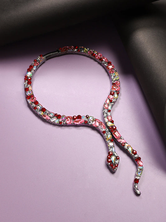 Stone-Studded Statement Necklace