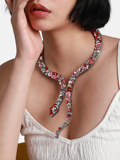 Stone-Studded Statement Necklace