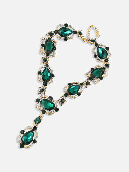 Gold-Plated Crystal Necklace