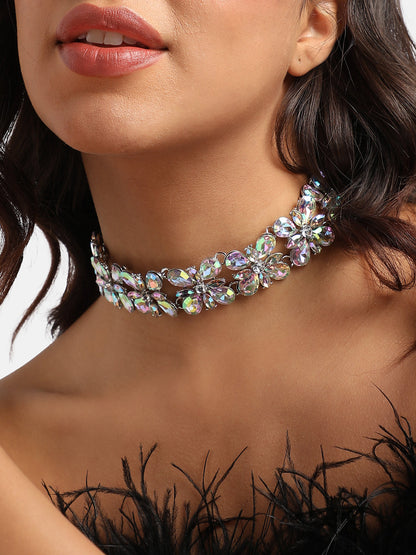 Silver-Plated Choker Necklace