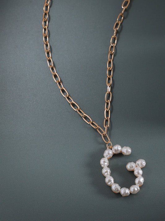 Gold Plated Pearls Beaded Chain