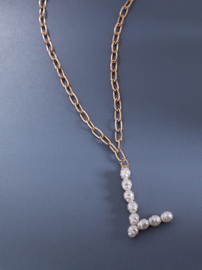 Gold-Plated Beaded Chain