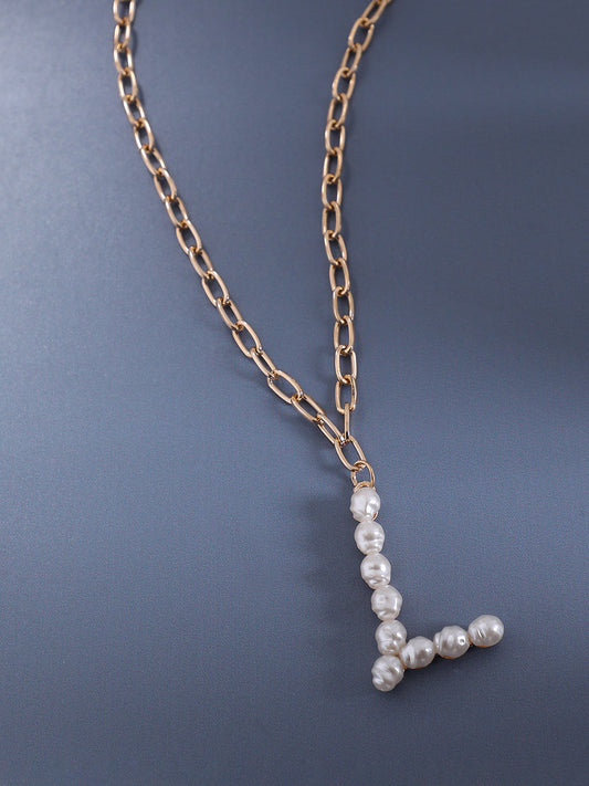Gold-Plated Beaded Chain