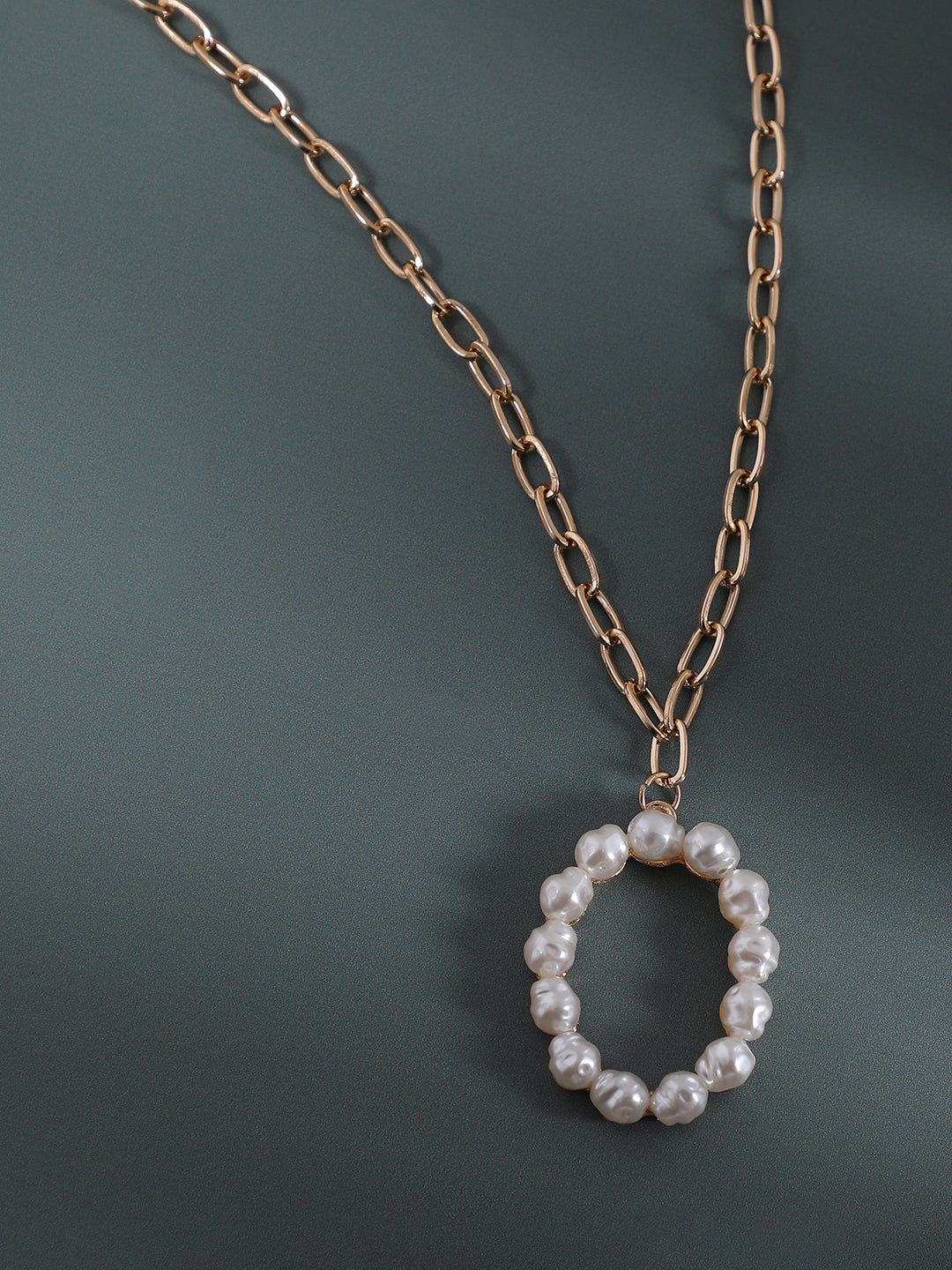 Gold Plated Pearls Beaded Chain