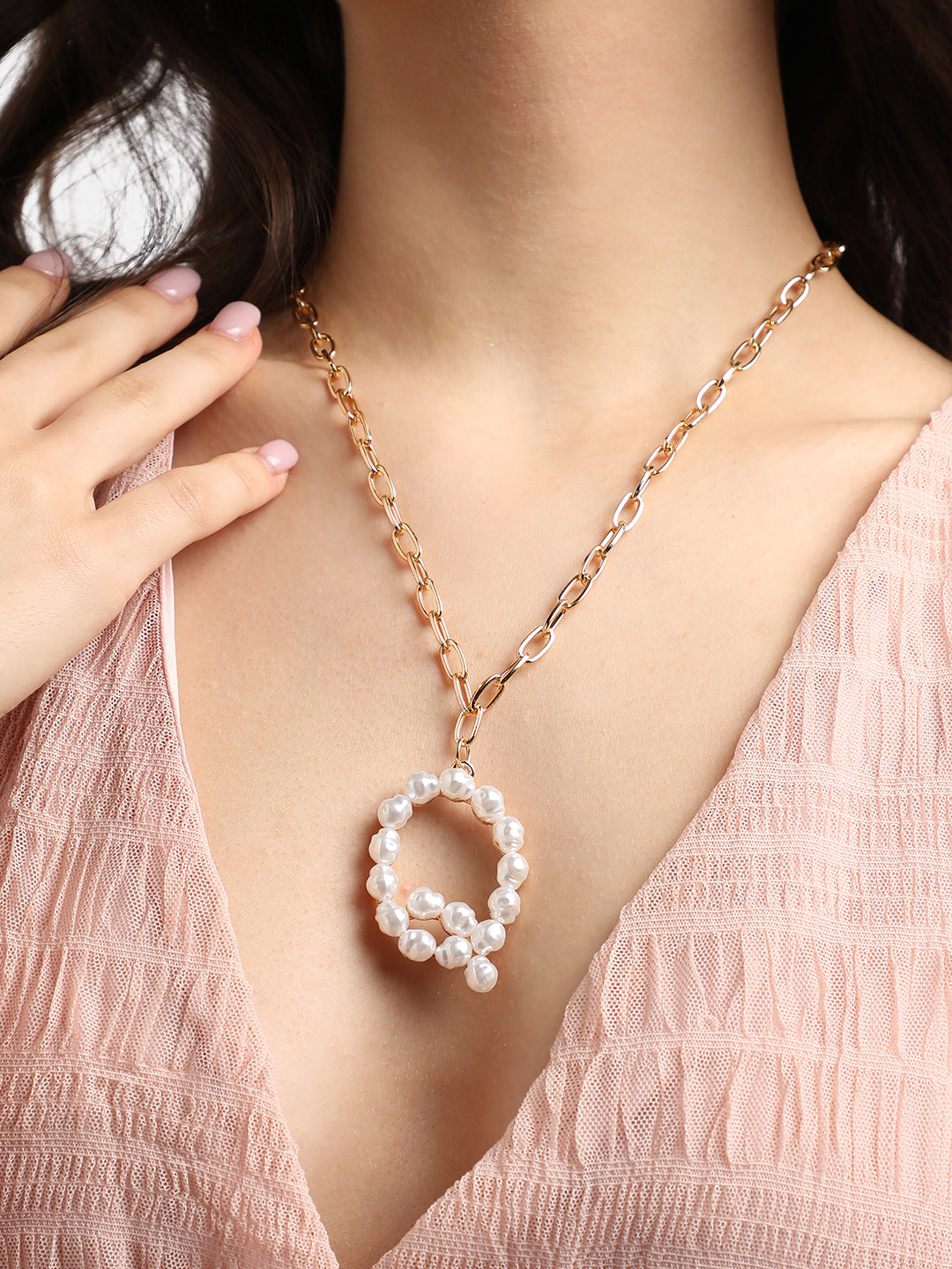 Gold-Plated Beaded Chain