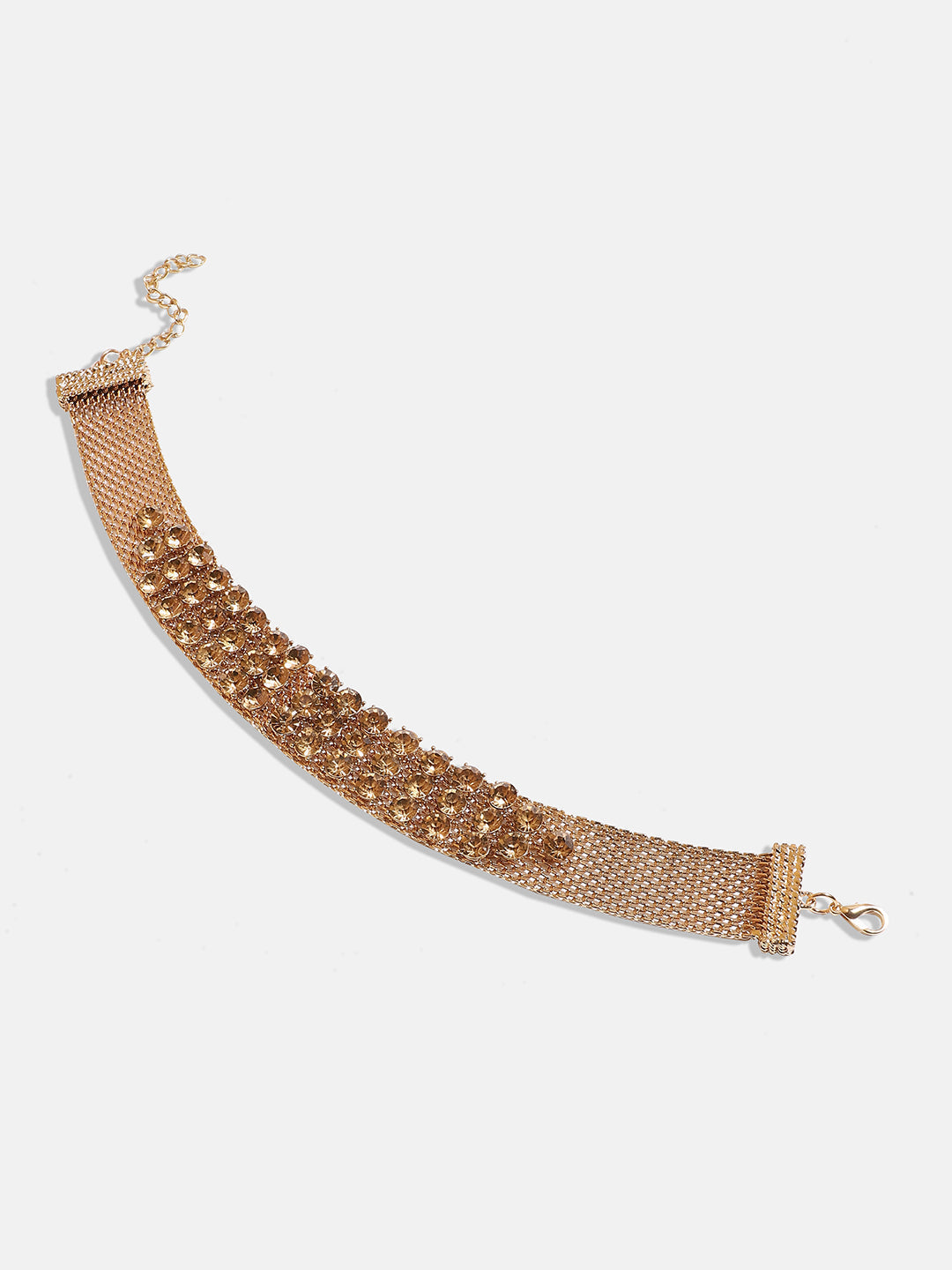 Crystal Gold-Plated Choker Necklace