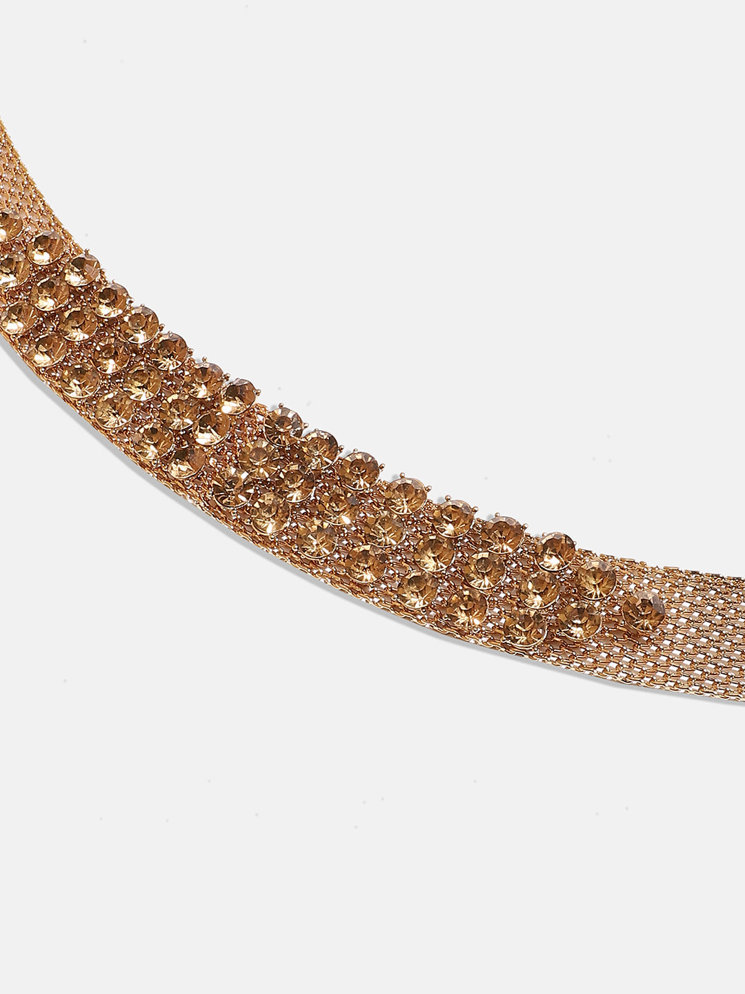 Crystal Gold-Plated Choker Necklace