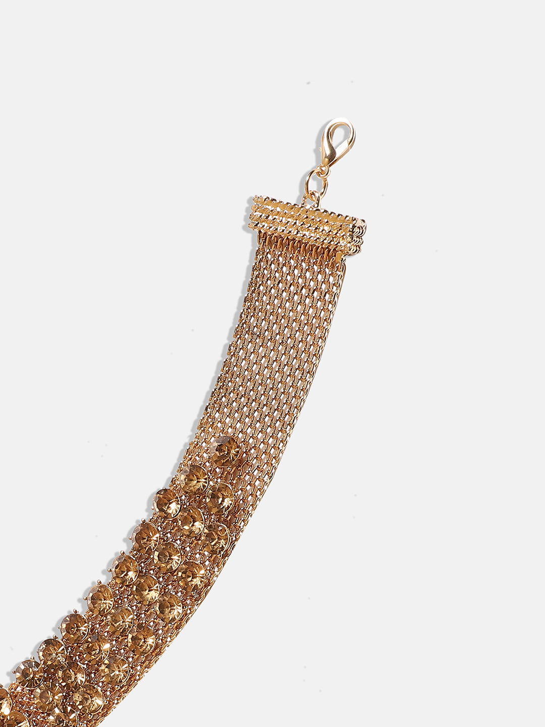 Crystal Gold-Plated Choker Necklace