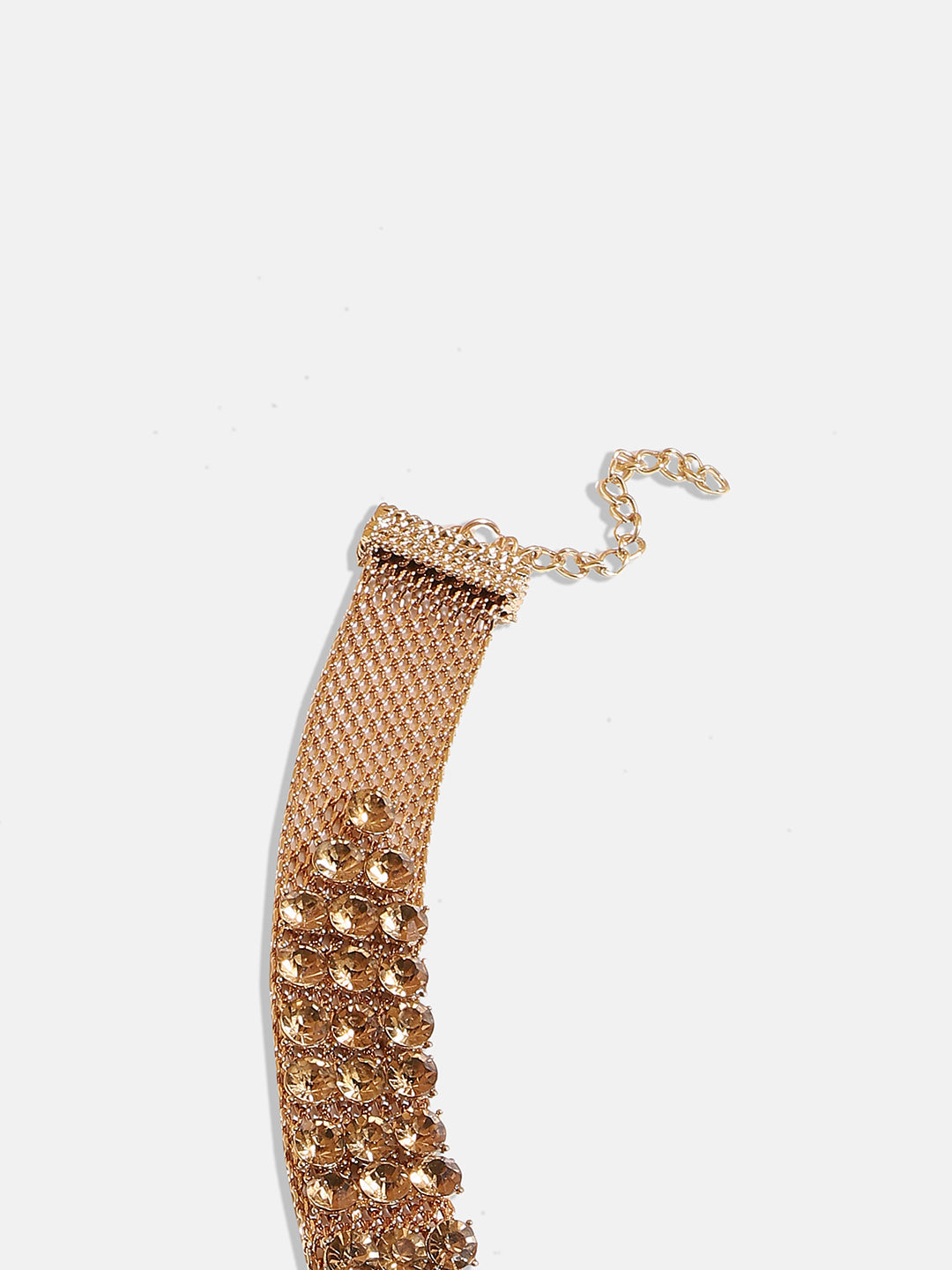 Crystal Gold-Plated Choker Necklace