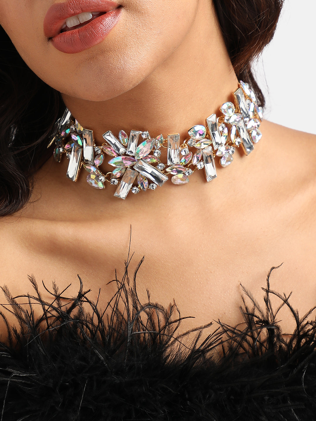 Gold-Plated Choker Necklace