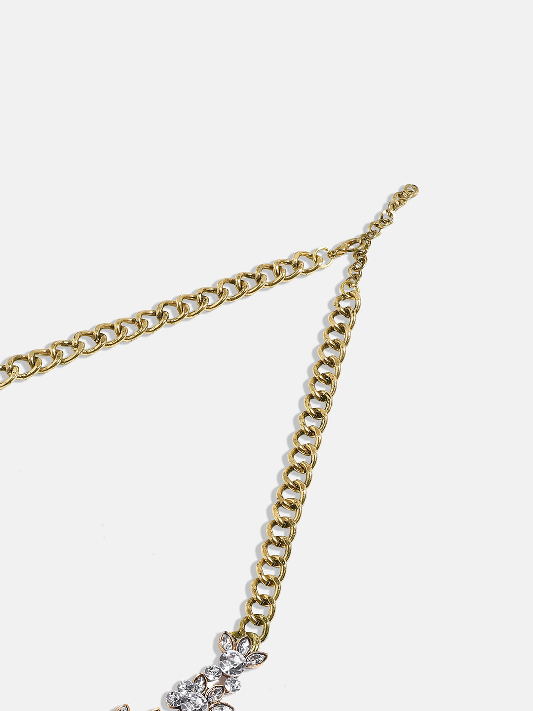 Gold Plated Stone Studded Choker Necklace