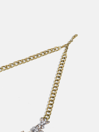 Gold Plated Stone Studded Choker Necklace