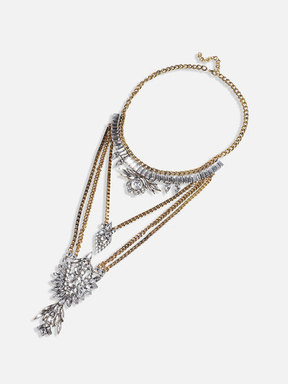 Gold-Plated Stone-Studded Necklace