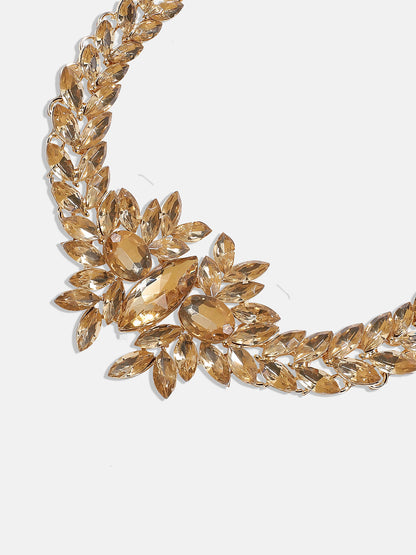 Gold-Plated Stone-Studded Choker Necklace