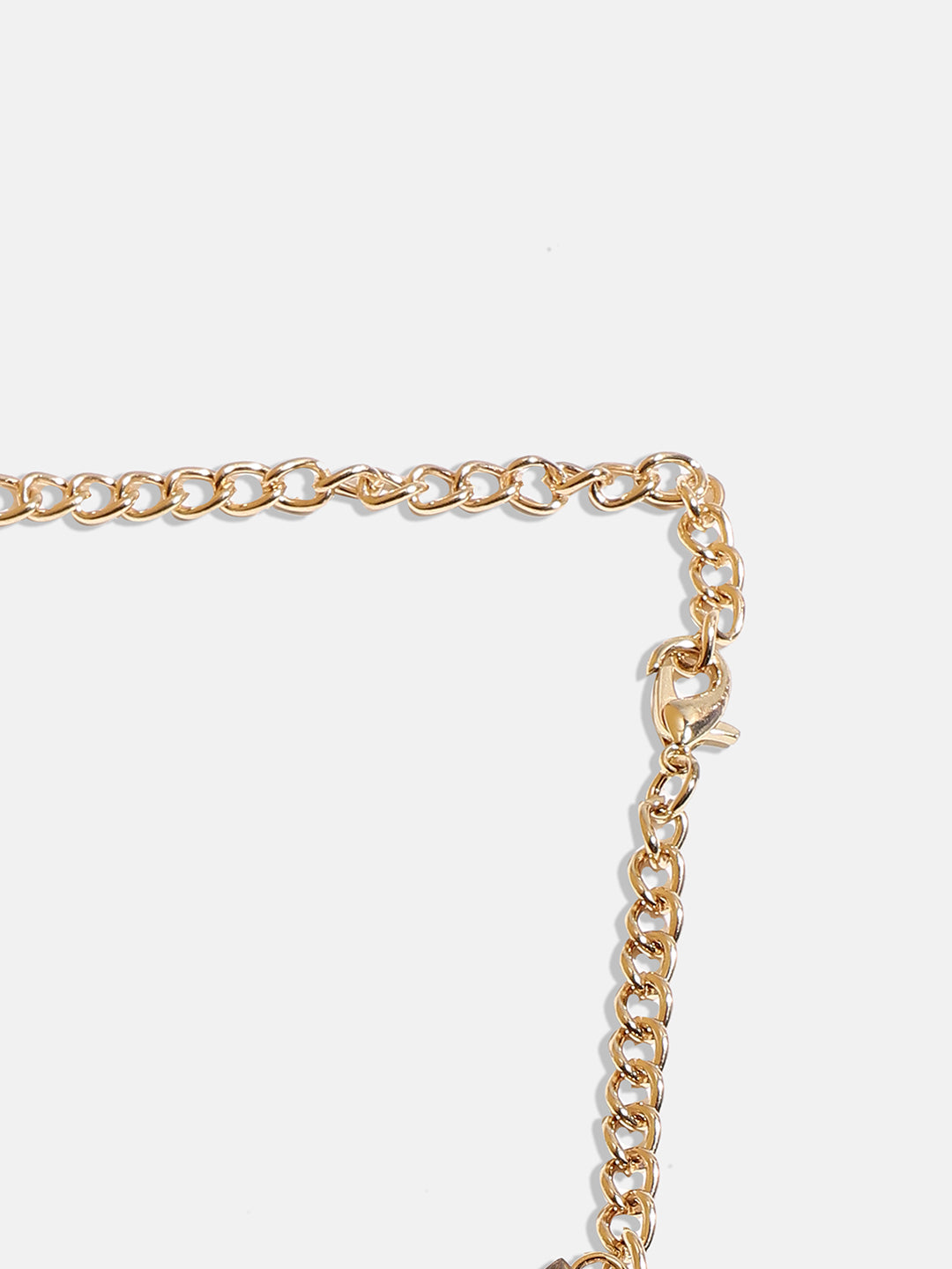 Gold-Plated Stone-Studded Choker Necklace