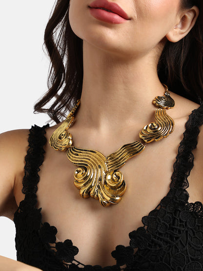 Gold Plated Choker Necklace