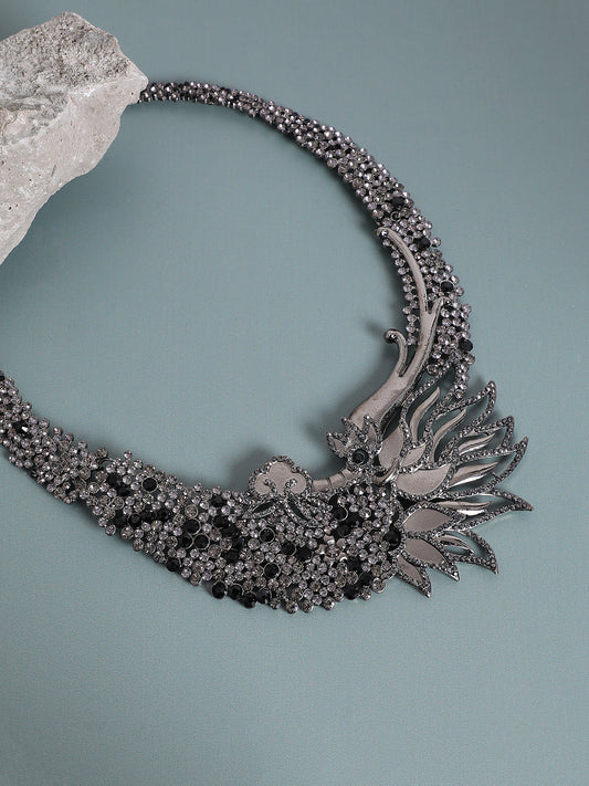 Crystal-Studded Necklace
