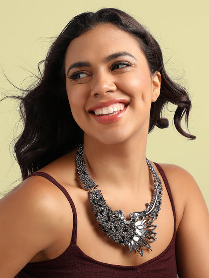 Crystal-Studded Necklace