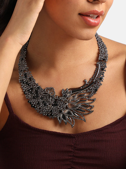 Crystal-Studded Necklace