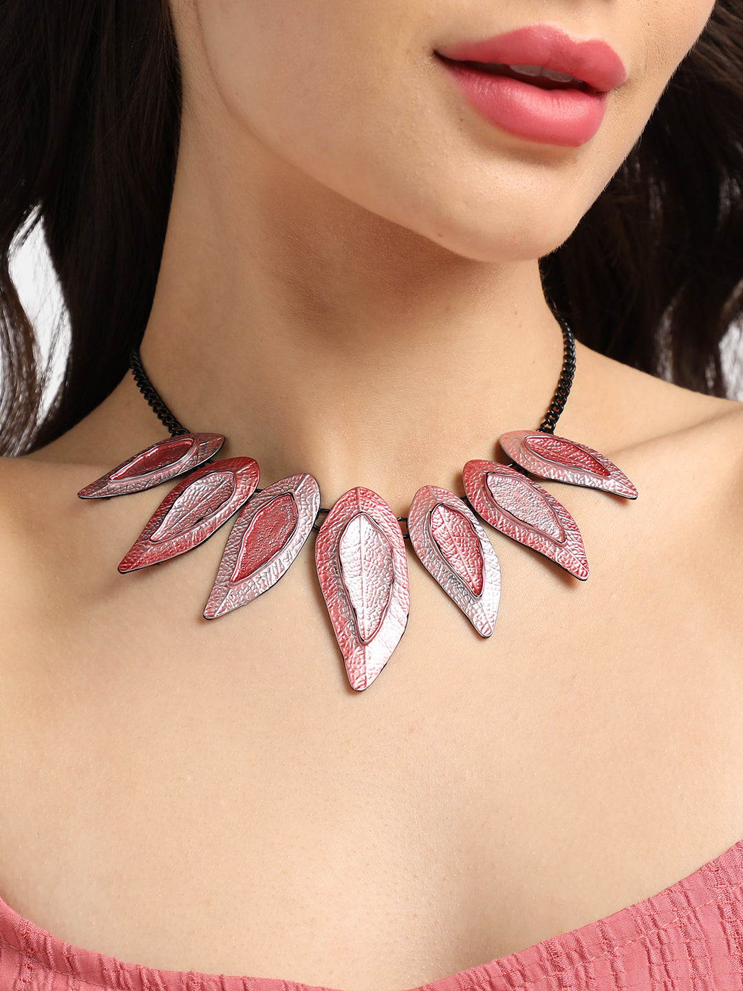 Leaf Shaped Statment Necklace