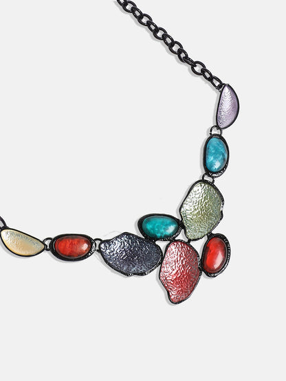 Stone-Studded Statement Necklace