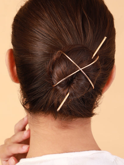 The Wrap Hair Pin - California Gold-SOHIPN6266