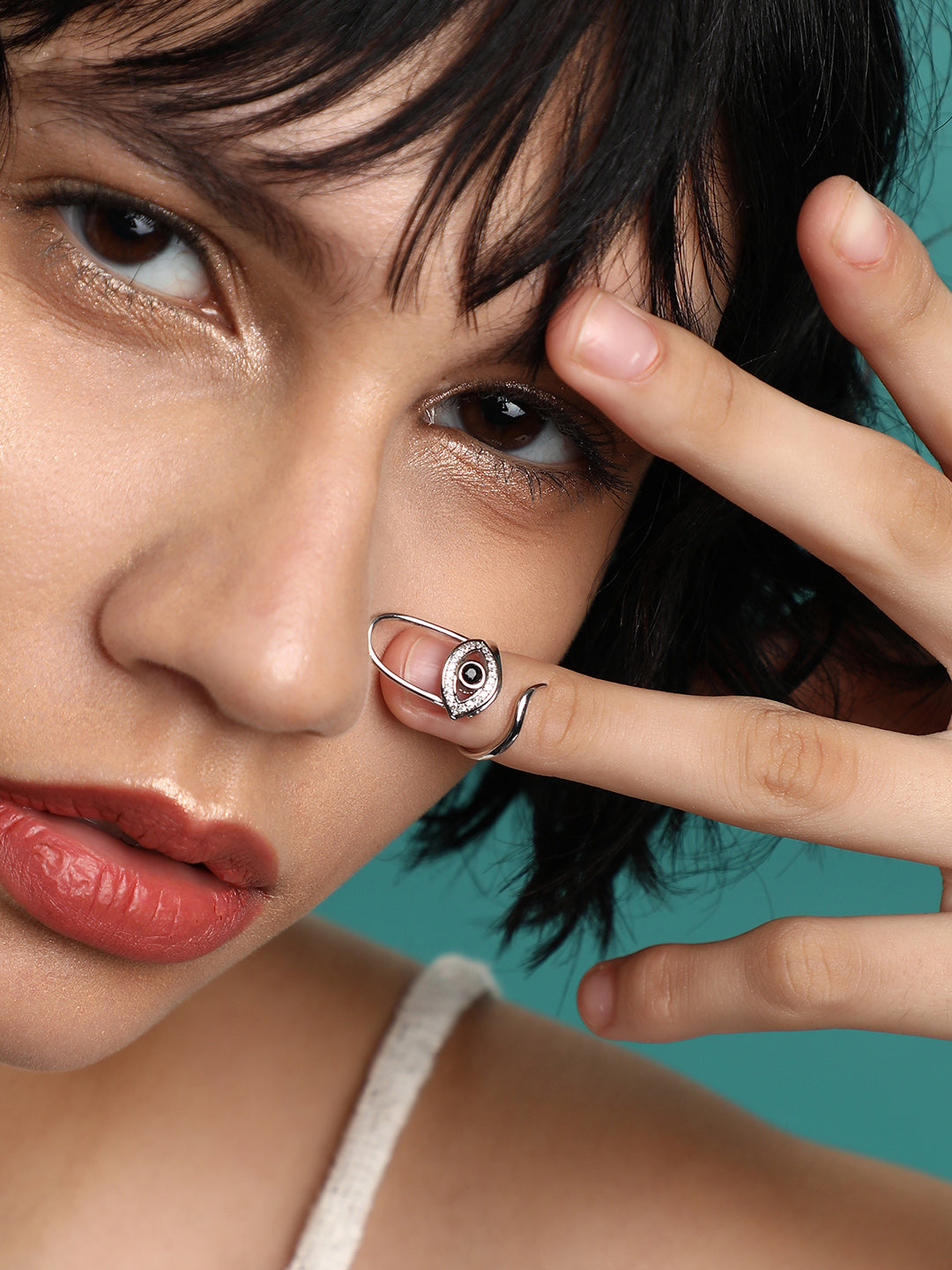 Set Of 4 Gold-Plated Rings