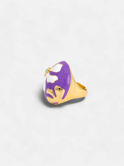 The Hana Statement Ring - Lavender-SOHIRG6096