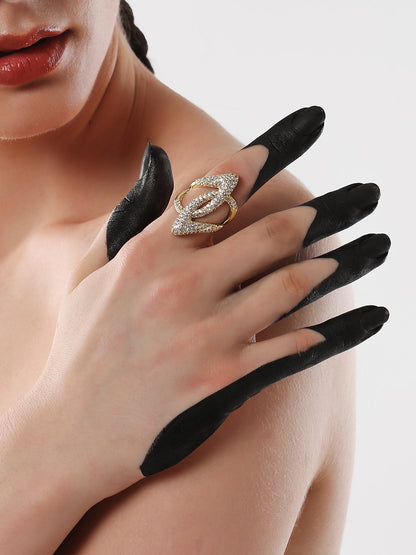 The Cristal Enlace Statement Ring - California Gold-SOHIRG6097