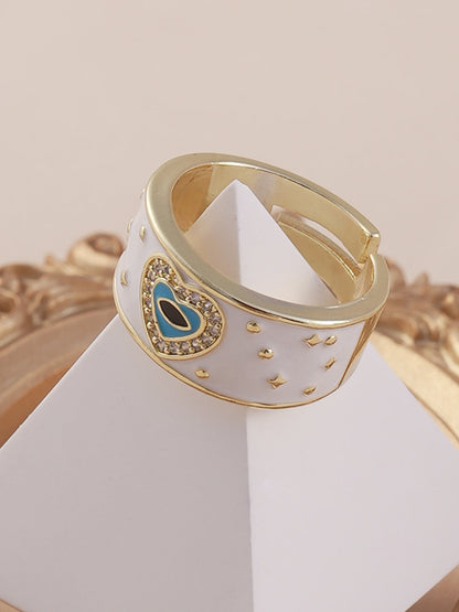 The Evil Heart Finger Ring - Daisy White-SOHIRG6099