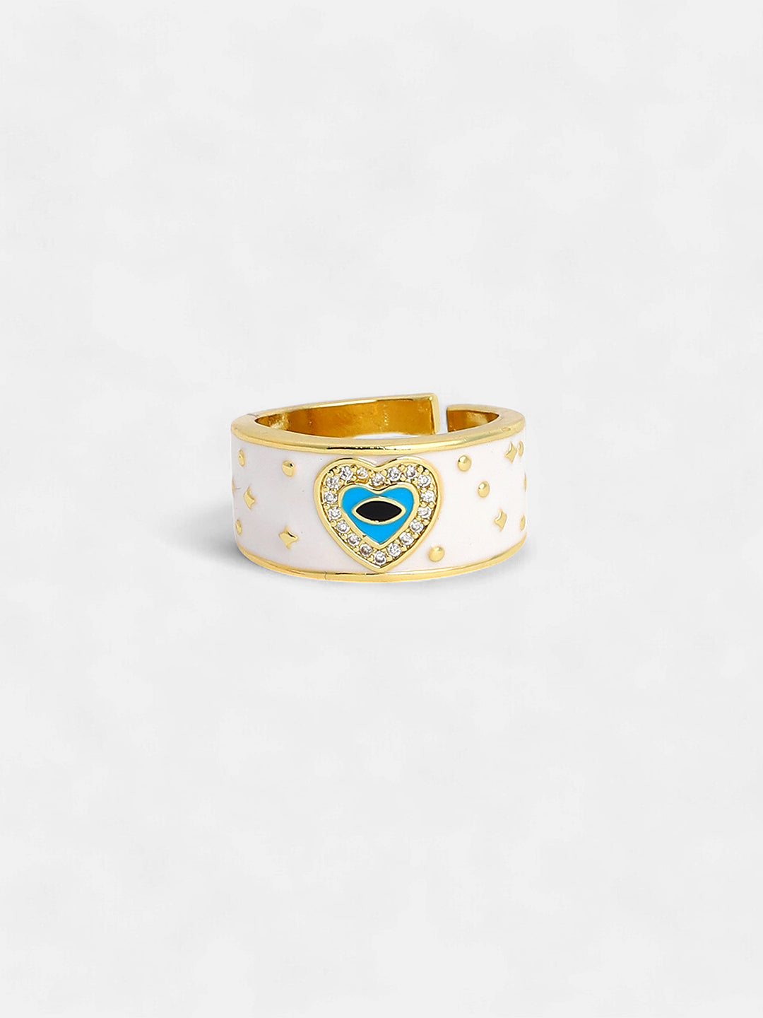 The Evil Heart Finger Ring - Daisy White-SOHIRG6099