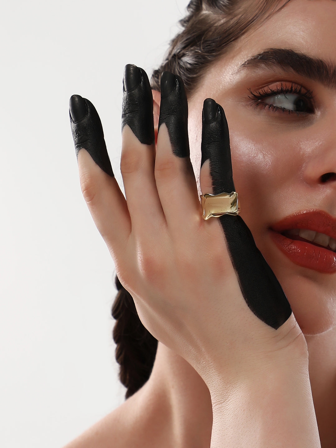 The Dented Pinky Ring - California Gold-SOHIRG6101