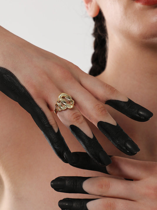 The Small Link Statement Ring - California Gold-SOHIRG6103
