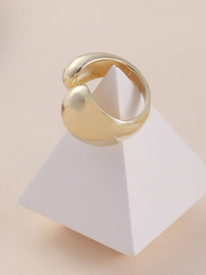 The Semi-Chunky Finger Ring - Champayne Gold-SOHIRG6107