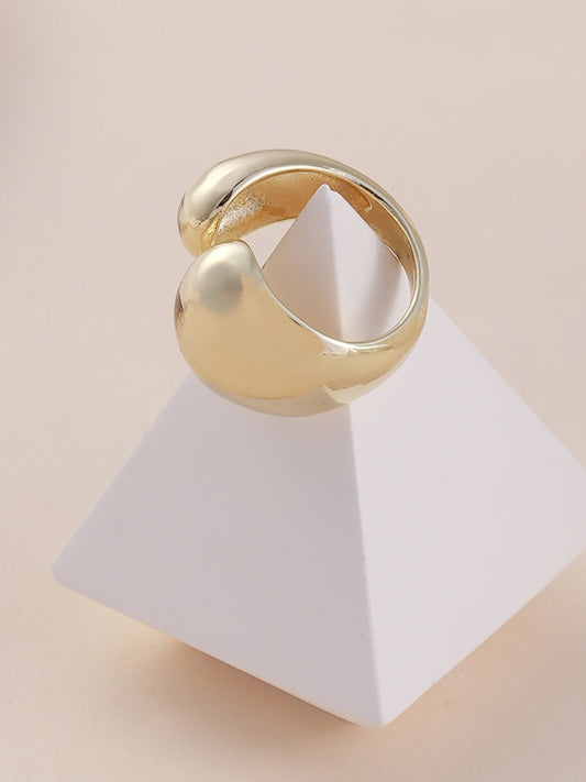 The Semi-Chunky Finger Ring - Champayne Gold-SOHIRG6107