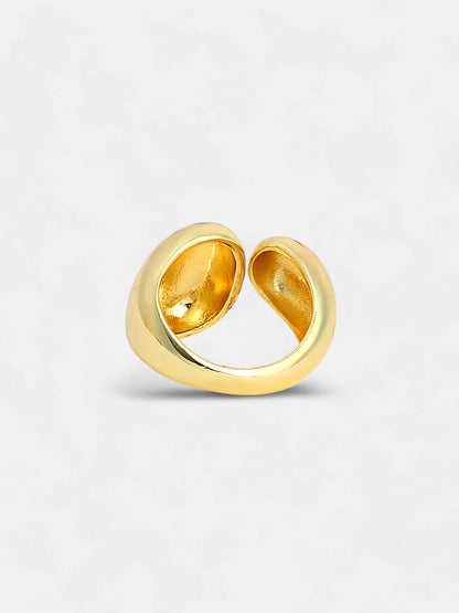 The Semi-Chunky Finger Ring - Champayne Gold-SOHIRG6107