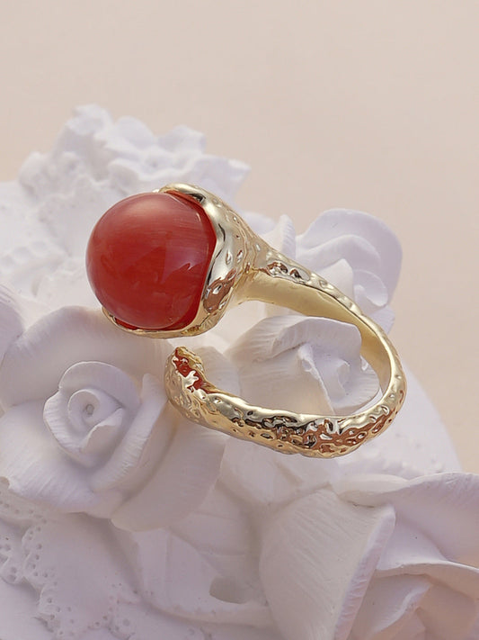 The Cherry Finger Ring - Cherry Red-SOHIRG6110