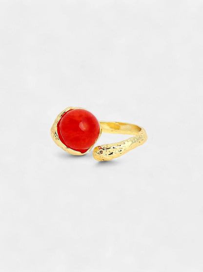 The Cherry Finger Ring - Cherry Red-SOHIRG6110