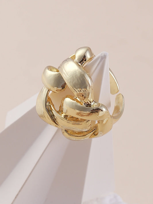 The Medium Link Statement Ring - California Gold-SOHIRG6113