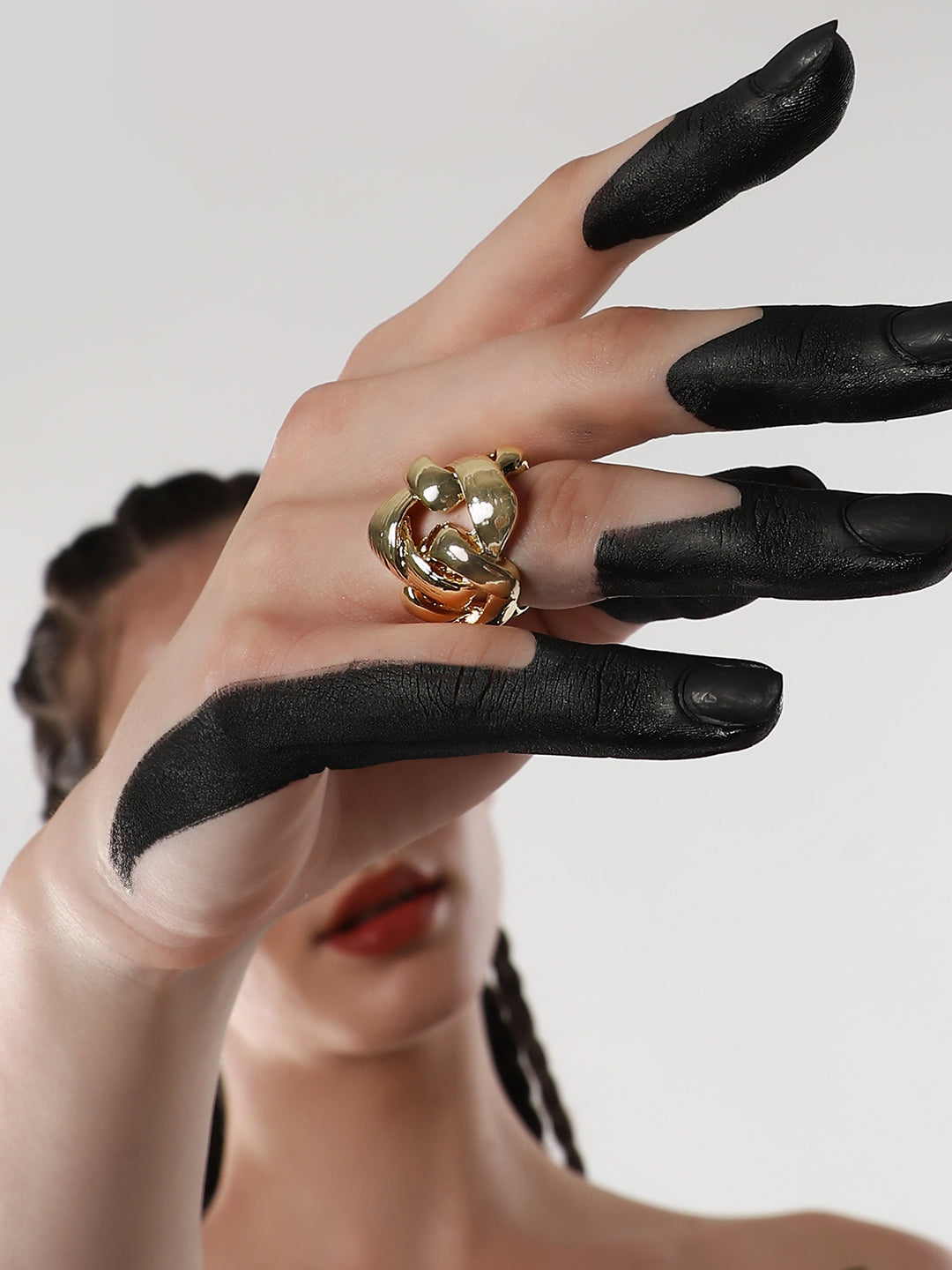 The Medium Link Statement Ring - California Gold-SOHIRG6113