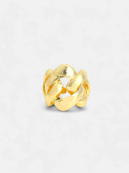 The Medium Link Statement Ring - California Gold-SOHIRG6113