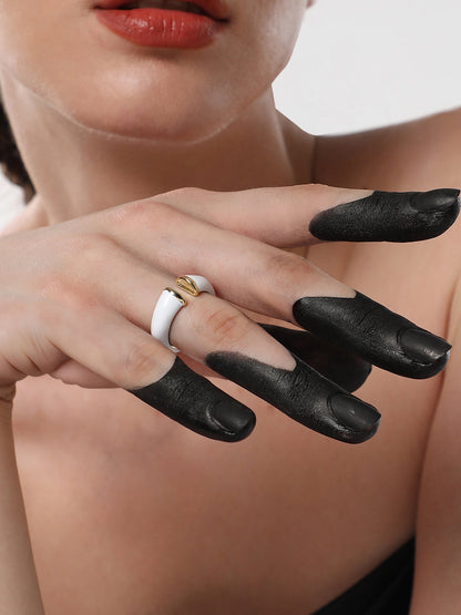 The Candy Finger Ring - Chalk White-SOHIRG6119