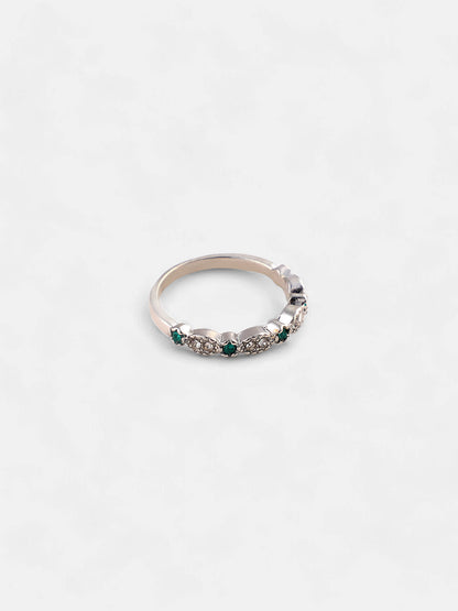 The Eléa Multi-Layer Ring - Emerald Green-SOHIRG6217
