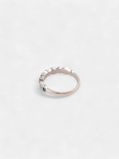 The Eléa Multi-Layer Ring - Emerald Green-SOHIRG6217