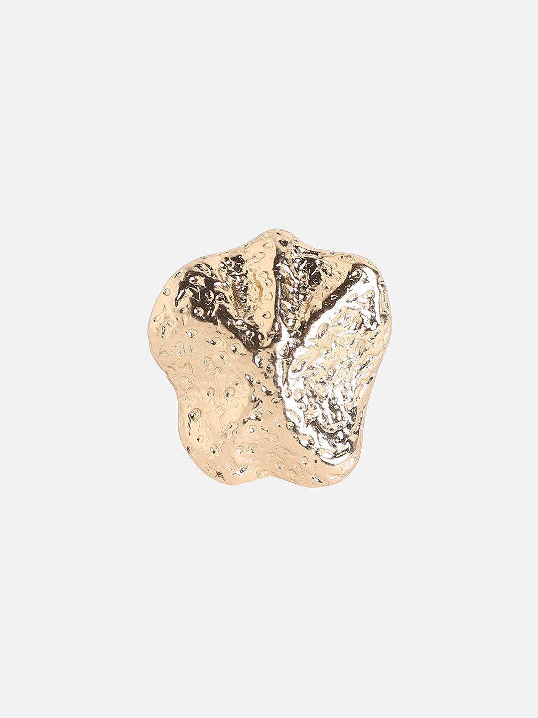 Gold-Plated Star Wave Statement Finger Ring