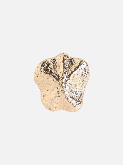Gold-Plated Star Wave Statement Finger Ring