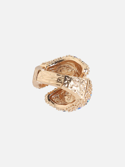 Gold-Plated Stone Studded Reverie Finger Ring