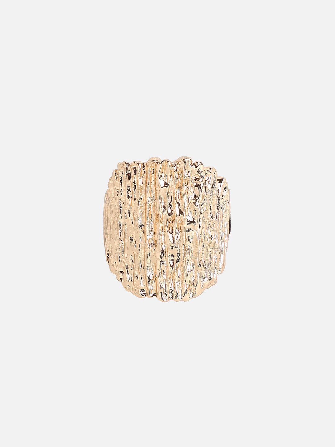Gold-Plated Cocktail Finger Ring