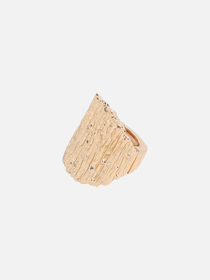 Gold-Plated Cocktail Finger Ring