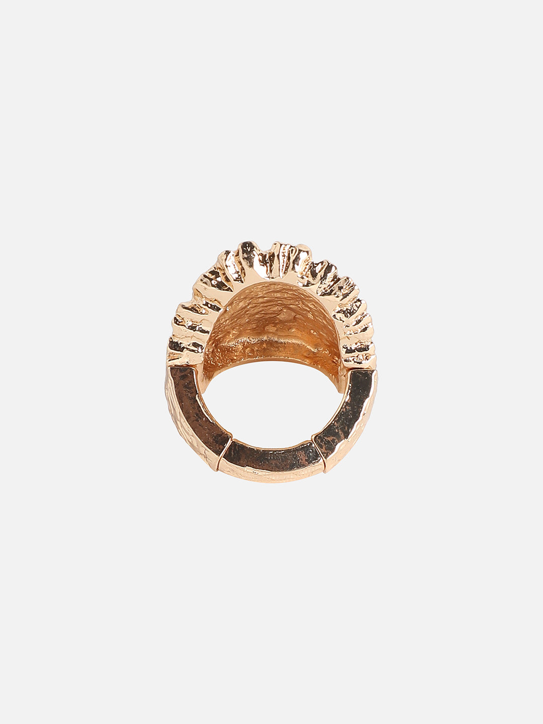 Gold-Plated Cocktail Finger Ring